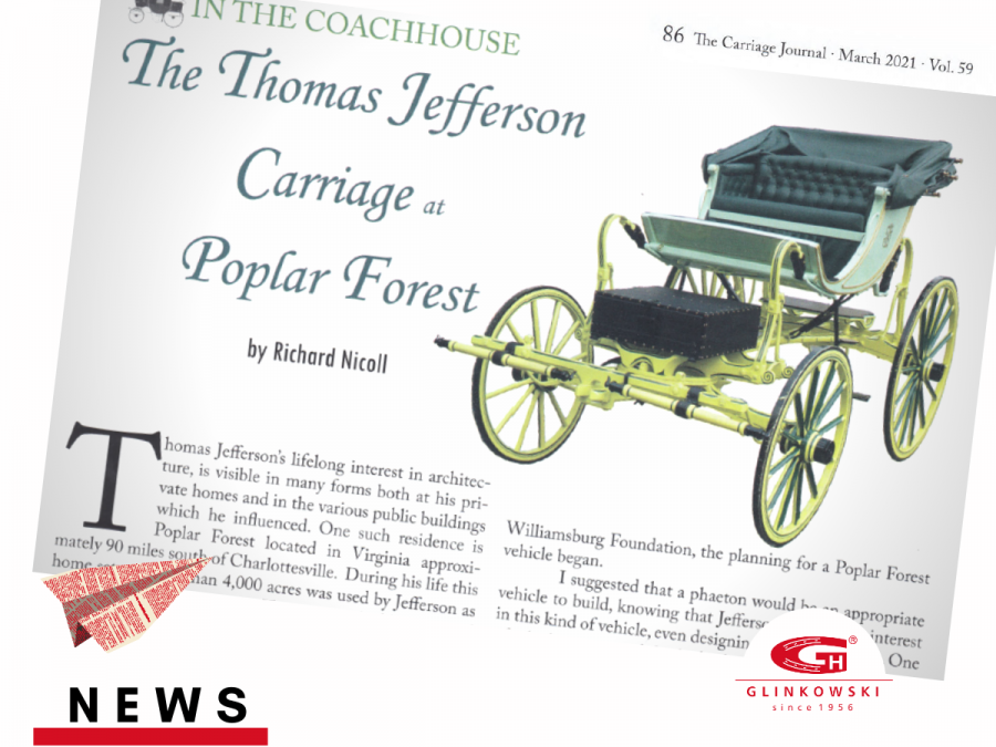 The Thomas Jefferson Carriage at Poplar Forest Glinkowski Carriage Company