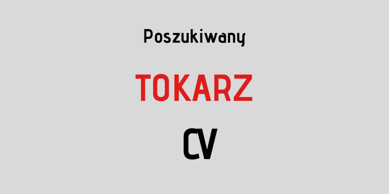 Praca tokarz Gostyń 