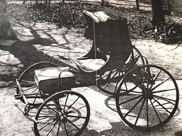 Horse drawn carriage Chew Phaeton of Thomas Jefferson restored by Glinkowski